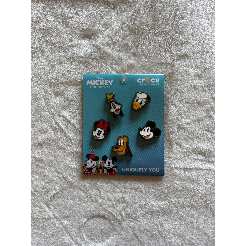 Disney Mickey & Friends Crocs Jibbitz 5 Pack Mickey Minnie Donald Goofy - A1725